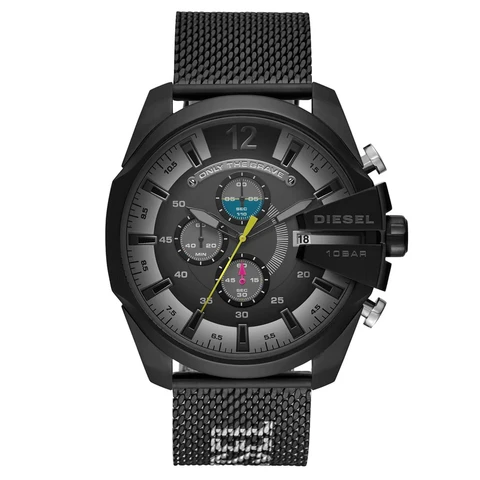 Diesel DZ4514 Black Mesh Mega Chief Chronograph Watch