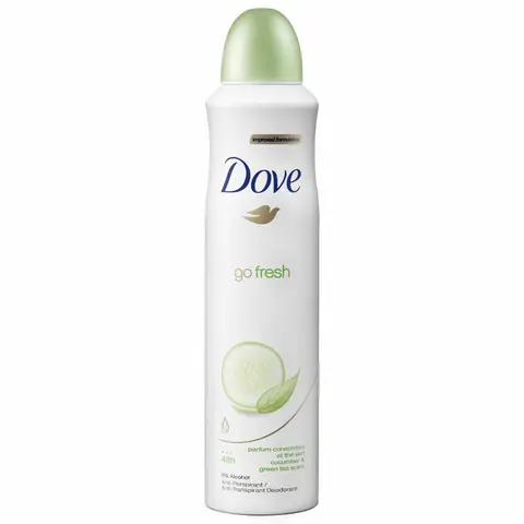 Dove Body Spray Anti-transpirant/Deodorant Komkommer & Groene Thee 250ml/8.5oz