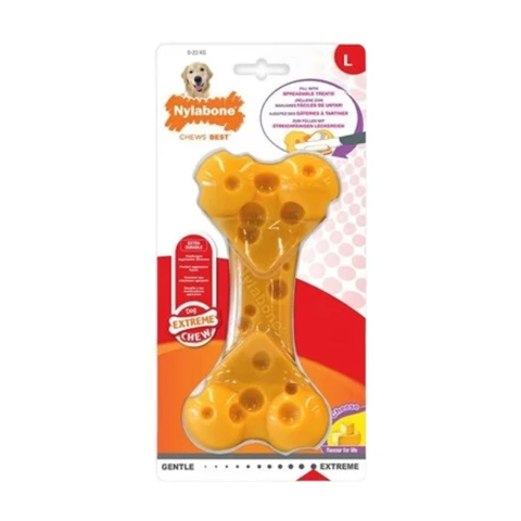 Nylabone Os à mâcher pour chien <23kg saveur fromage