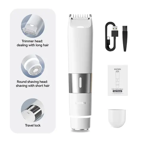 Enchen A3 2-in-1 Dual Head Electric Shaver For Face & Body Grooming,1pc