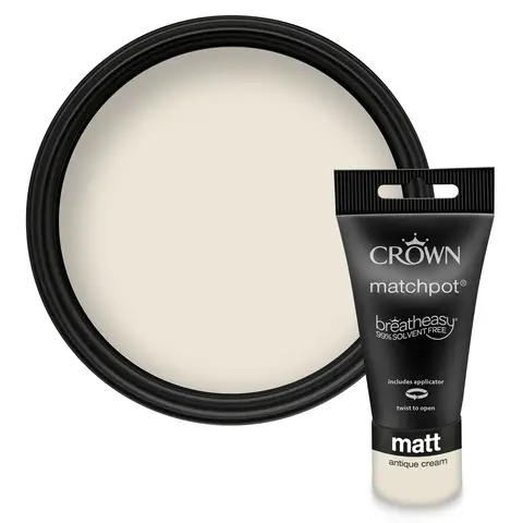 CROWN Matt Emulsion Antique Cream 40ML