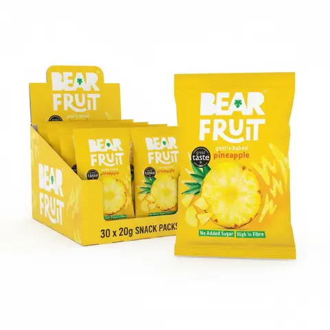 BEAR Fruit Gently Baked Pineapple 14 x 35g