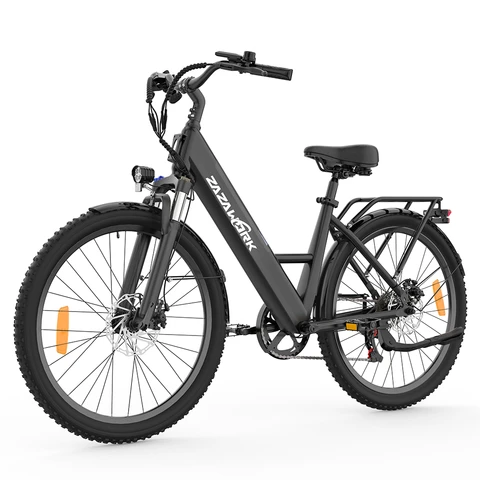 ZAZAWORK C14 E-bike for Adults 250W City Ebike 36V17.5AH Battery Electric Bike 26 Inch Tire Commuter Electric Bike ZAZAWORK C