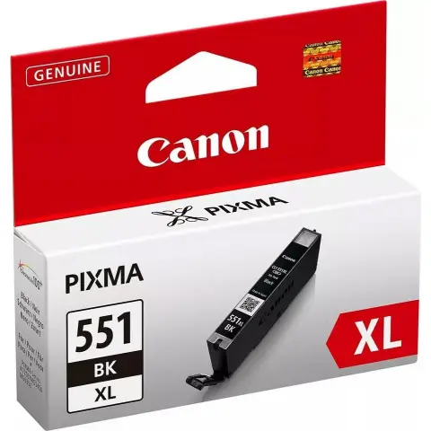 Canon Original Ink CLI-551XL BK, Size XL, Black, Recyclable Packaging