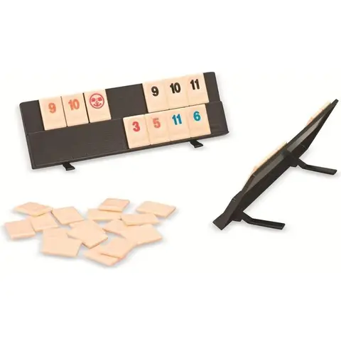 Jumbo Games Original Rummikub Compact in Metal Tin - the classic among social games for on the go for adults and children from 7 years.