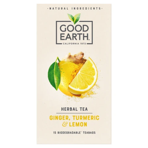 Good Earth Tea Lemon, Ginger & Turmeric 15's 42g