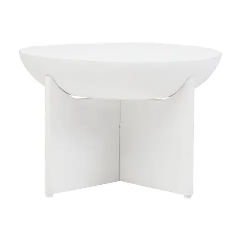 Walsa Whitewash Mango Wood Round Coffee Table