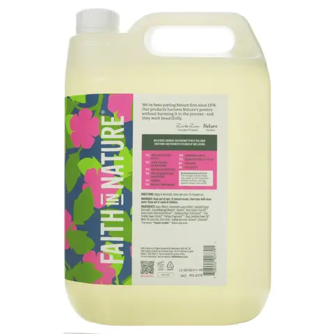 Faith In Nature Hand Wash - Wild Rose 5l
