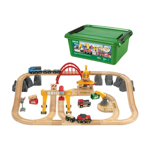 Brio Cargo Railway Deluxe Wooden Train Set