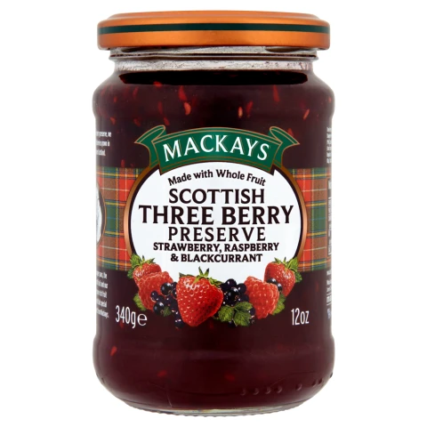 Mackays Scottish Three Berry Preserve 340G