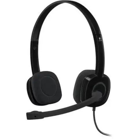 Logitech H151 Wired Headset Black 981-000589