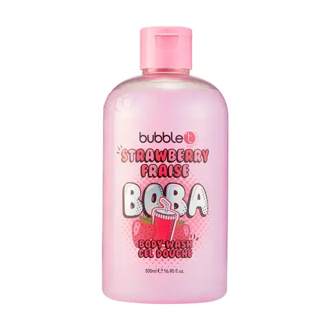 Bubble T Body Wash In Strawberry Boba 500ml