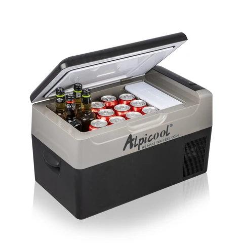 Alpicool G22 22L Compressor Portable Fridge, Electric Mini Refrigerator, Camping Cooler Freezer Box, 12/24V for Car, Truck, Boat, -20℃ to 20℃