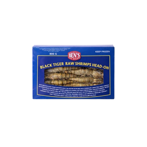 Ben's Black Tiger Garnelen 21/30 (mit Kopf und Schale) 800 g