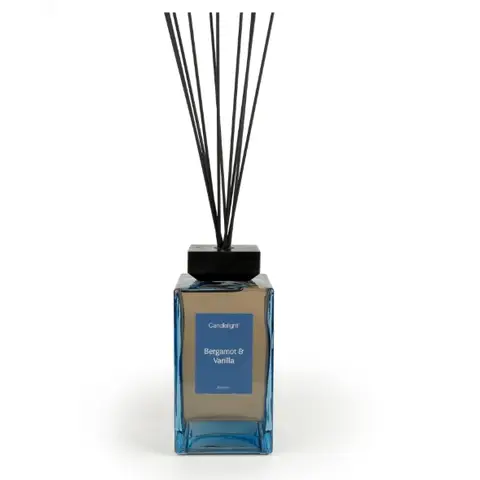 Candlelight Diffuser Square Bergamot & Vanilla Blue Extra Large 2L