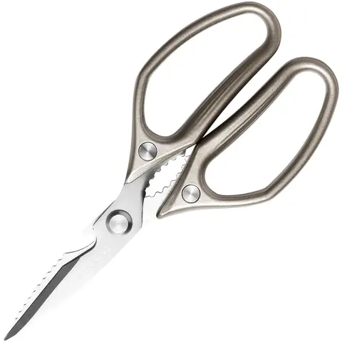 COOKER KING Verdickte energiesparende Edelstahl-Hühnerknochenschere für den Haushalt  
Multifunktionale Fischgräten-, Hühner- und Entenfleischschere 21,5 cm