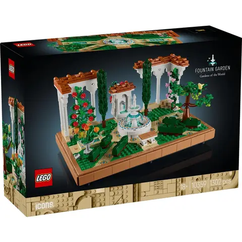 Lego 10359 Iconen Fontein Tuin