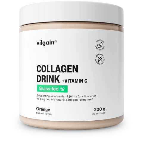 Vilgain Collagen Beauty Support Drink + Vitamin C Orange Flavour - 200g