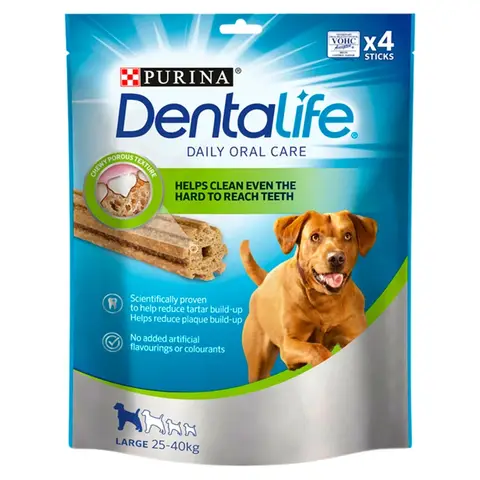 Dentalife Large Dog Treat Dental Chew 4 Stick 142g
