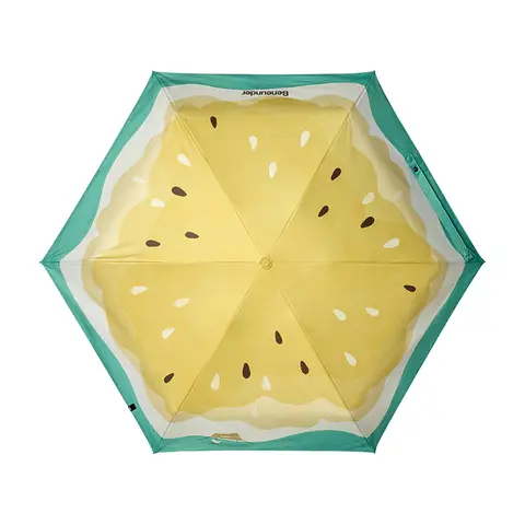 Beneunder BM527, Five-Fold Black Coating Protection Umbrella Outdoor Windproof Waterproof, Yellow Melon, Couple Gift Perfect Gift