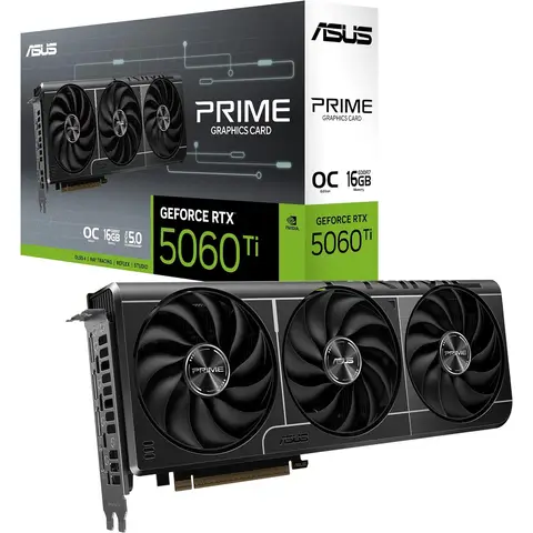 ASUS 90YV0MH2-M0NA00 Prime GeForce RTX 5060 Ti 16G OC Carte graphique - 16 Go