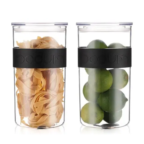 Bodum PRESSO Food Storage Containers 2 x 2L - Black