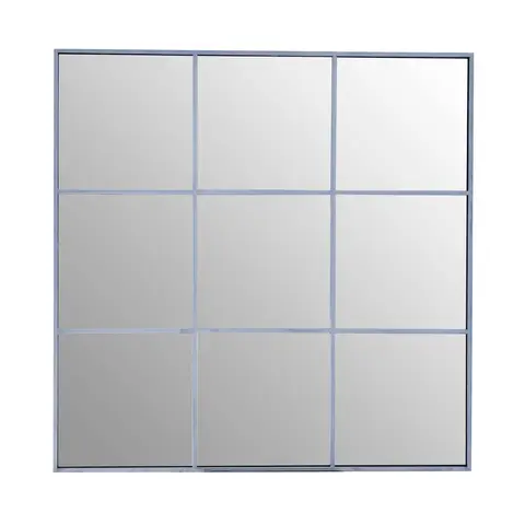 Interiors by Premier Wall Mirror Oriel Square Silver 95x95cm