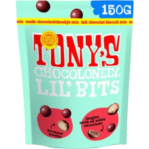 Tony's chocolonely Lil Bits Melk Chocoladekoekje. 150g