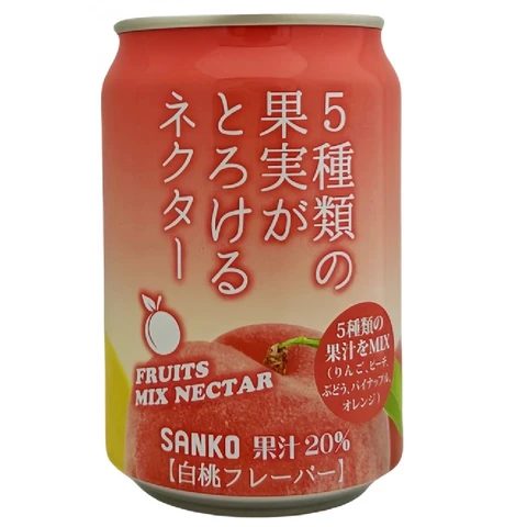 SANKO Mixed Fruits Nectar (White Peach Flavor) 280ml