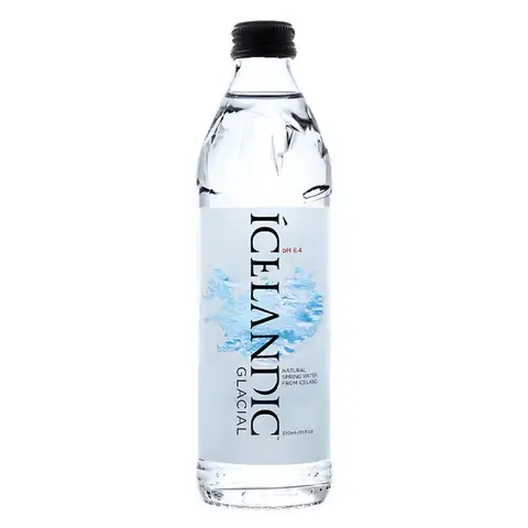 ICELANDIC GLACIAL Natural Mineral Water - Glass 330ml