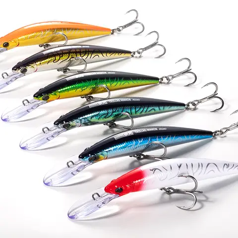 ECOODA Cyan Blue Minnow Fish Shaped Lure 165DD Trolling 1pac