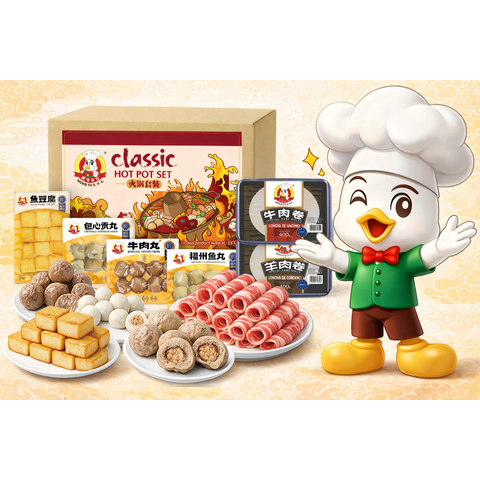 Meng Fu Hotpot-Set (Rindfleisch- & Lammrollen)