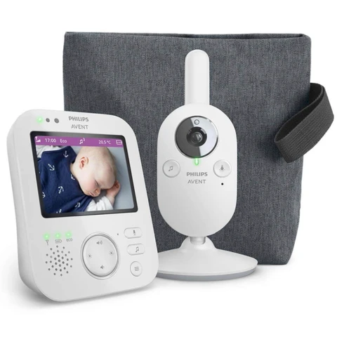 Philips Avent - Babyphone Vidéo - Babyphone avec Caméra - Gris/Beige - SCD892/26