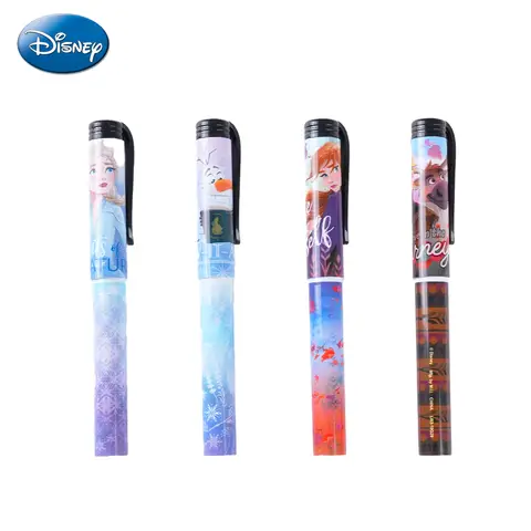 4pcs Disney Frozen Pen Set Elsa Princess Olaf Anna Sven Officially Licensed Anime Ballpoint Pens Colorful Themed Smooth-Writing Stationery Magical Gift Collectible School Supplies