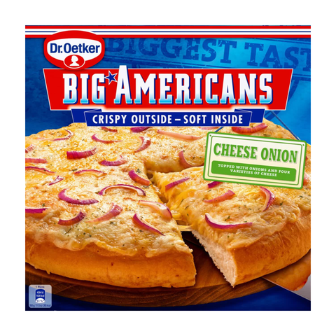 Dr. Oetker Big Americans Pizza Kaas Ui - 385 g