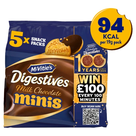 Mcvities Mini Chocolate Digestives 95G