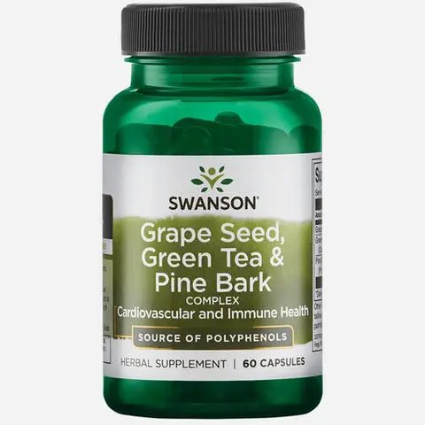 Grapeseed, Green Tea & Pine Bark 60 capsules (2 months)