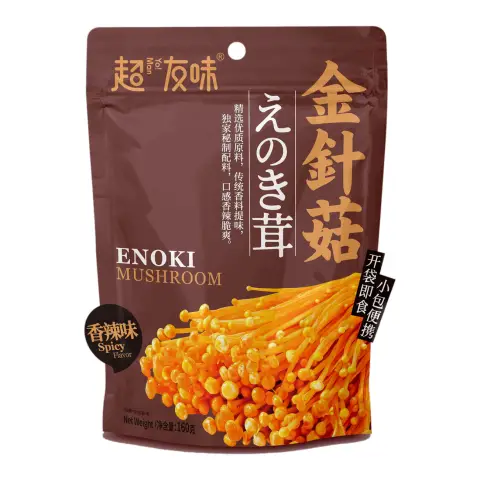 Chaoyouwei enoki mushroom spicy flavour 超友味金针菇香辣味160g