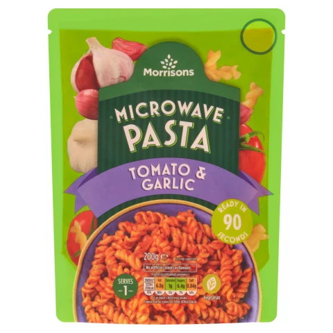 Morrisons Tomato, Garlic & Onion Microwave Pasta 200g