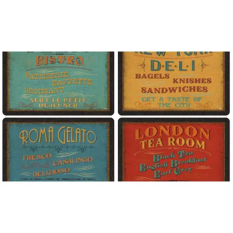 Pimpernel Lunchtime Set of 4 Large Placemats