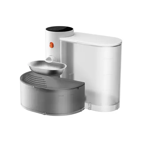 Petgravity Fontaine à eau intelligente à remplissage automatique - bol en acier inoxydable