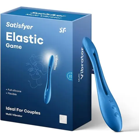 Satisfyer Elastic Game Multivibrator | Flexibler Stimulator für Frauen, Männer & Paare | Erotisches Sexspielzeug mit 16+ Funktionen | Vibrator für G-Punkt & Klitoris | Wasserdicht (IPX7)