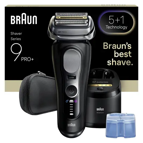 Braun Série 9 9660cc - Rasoir à grille - 1 unité - 5+1 éléments synchronisés - Station de nettoyage et de charge intelligente