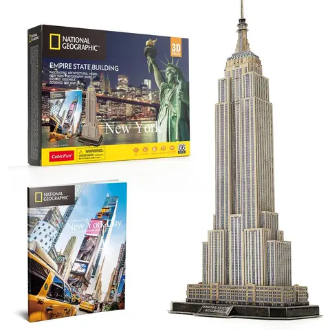 CUBIC FUN 3D Puzzel Empire State Building - Kunststof, 30,3 x 22 x 6 cm