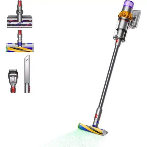 Dyson V15 Detect Absolute - Draadloze stofzuiger - 230AW laser HEPA nikkel/geel Dyson V15 Detect Absolute