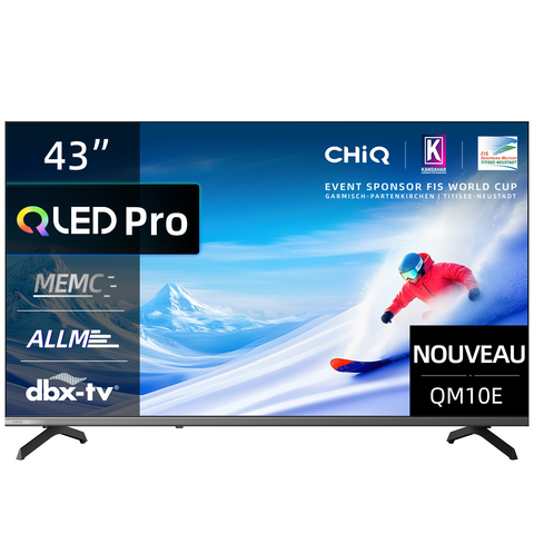 CHiQ QLED Pro TV U43QM10E 43 pouces 4K UHD Google TV