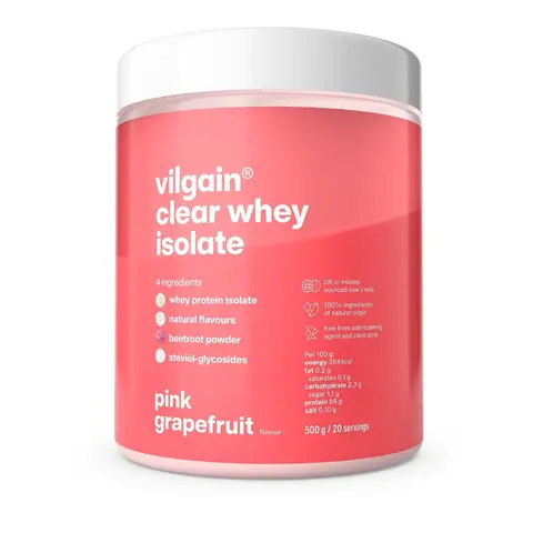 Vilgain Clear Whey Isolate Pink Grapefruit - 500g