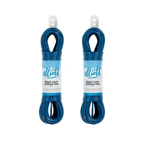 Elliott Steel Core Washing Line, Navy Blue, 25 Metre