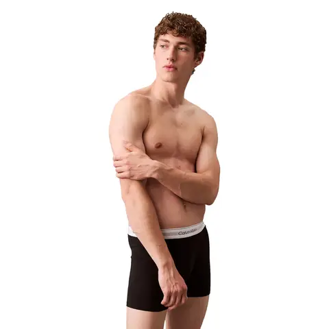 Calvin Klein 3er-Pack Boxer Briefs - Icon Cotton Stretch - Schwarz, Weiß, Grau 4XL