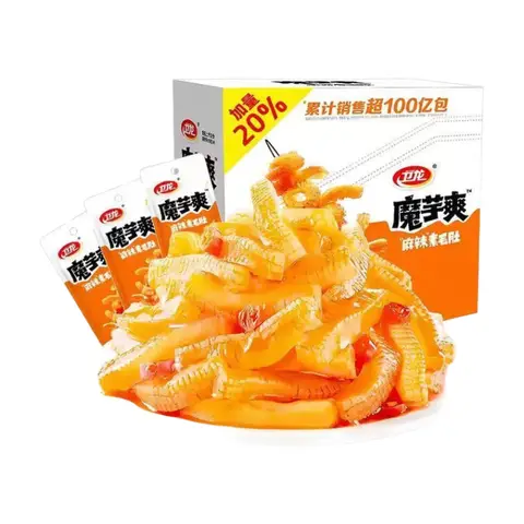 Wei Long Konjac Spicy Strips - Hot & Spicy Plant-Based Tripe 360g